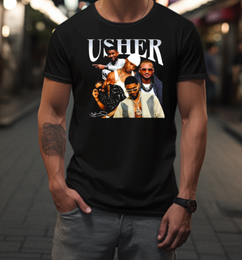 Usher Signatures 90S Tour 2024 T-Shirt