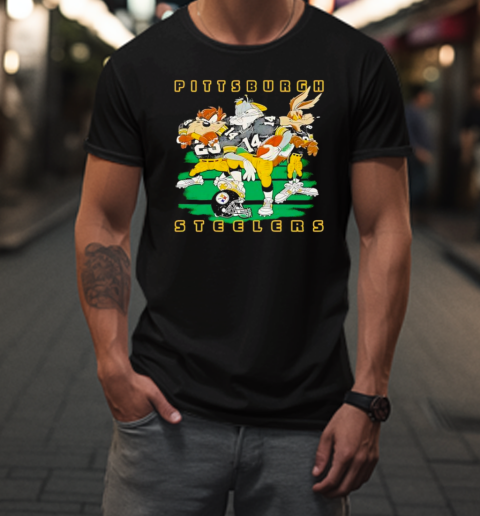 Vintage Pittsburgh Sunday Football Cartoon T-Shirt