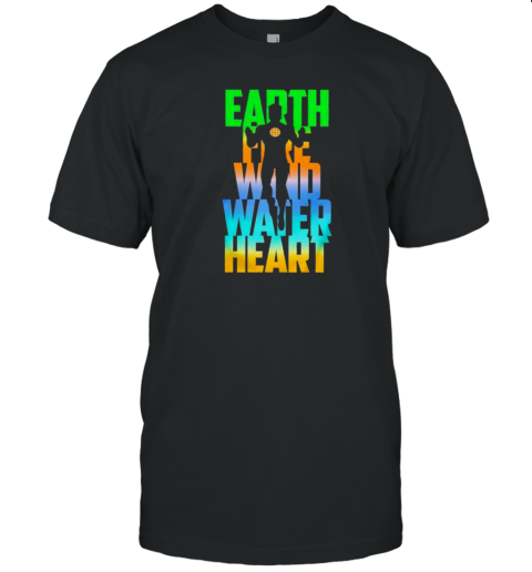 Powers Combined earth fire wind water heart T-Shirt