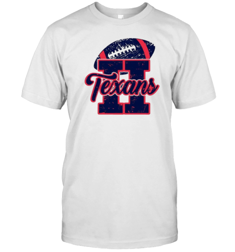 Retro Vintage Huston Texans Football Fans Logo T-Shirt