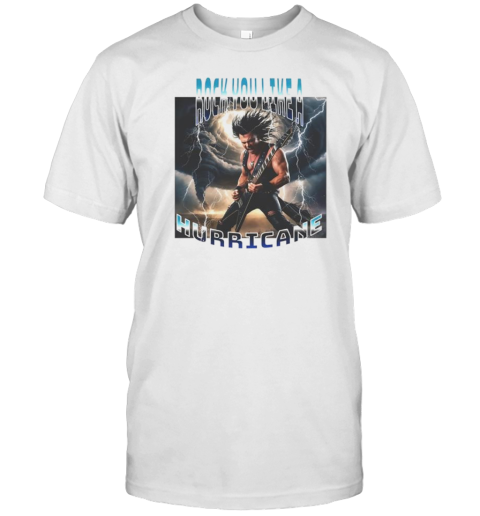 Rock Hurricane Man Lightning Design T-Shirt