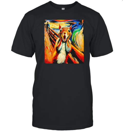 Squirrel Scream Funny Artistic T-Shirt