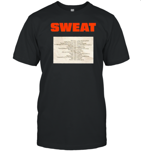 Sweat Logo The Crumpled Up Set List Retro T-Shirt