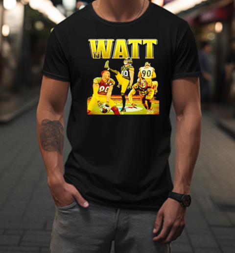 TJ Watt Vintage 90S Football Bootleg Design T-Shirt
