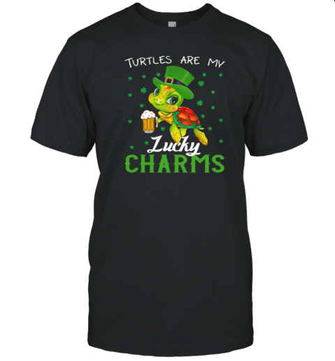 Turtles Are My Lucky Charms Cute Patrick's Day Turtle T-Shirt