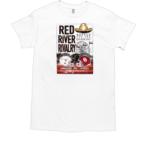 Comfortwash Cream Texas Longhorns Vs. Oklahoma Sooners Red River Rivalry T-Shirt