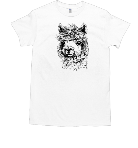 Cute Llamas Face T-Shirt