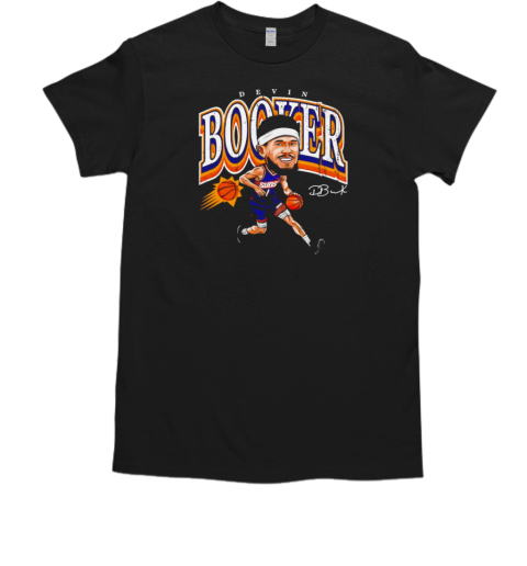 Devin Booker Phoenix Suns Basketball Cartoon Vintage T-Shirt