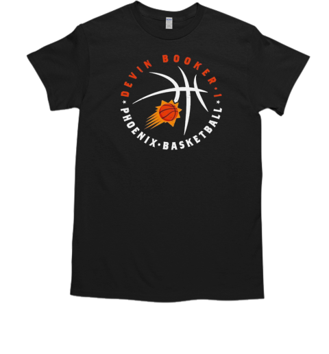 Devin Booker Phoenix Suns Player Ball Basketball T-Shirt