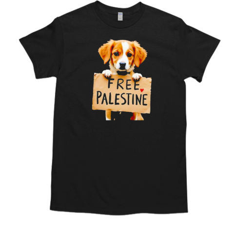 Dog Love Palestine Freedom T-Shirt