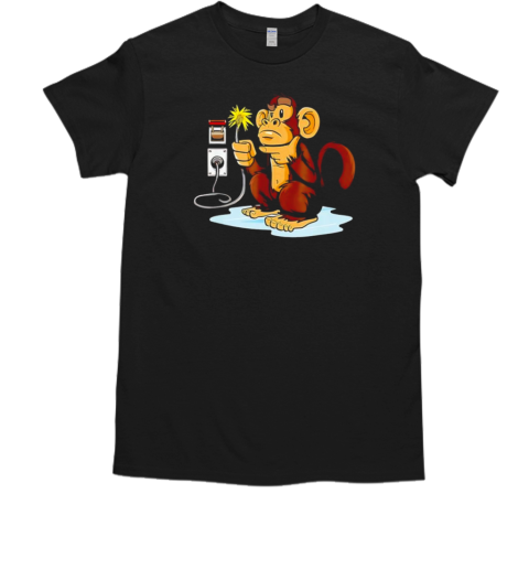 Electrician For Electrician Monkey T-Shirt