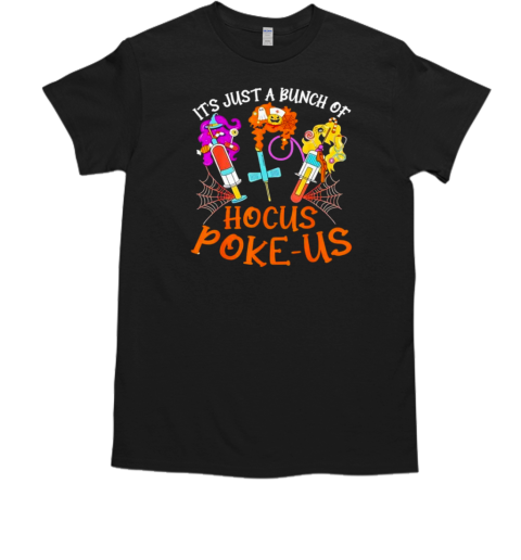 Hocus Pokeus Witch Nurse Halloween Medical Lab Tech Spooky T-Shirt