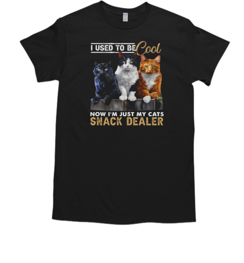 I Used To Be Cool Now I'm Just My Cats Snack Dealer T-Shirt