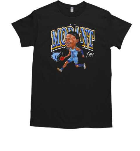 Ja Morant Memphis Grizzlies Basketball Cartoon Vintage T-Shirt