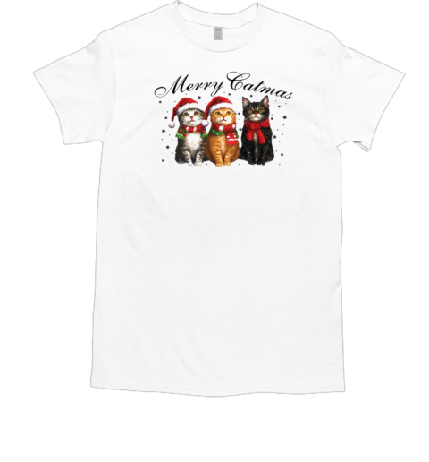 Merry Catmas  Cute Xmas Cat T-Shirt