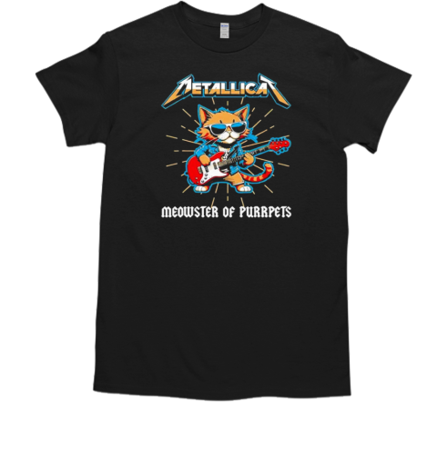 Metallicat Meowster Of Puprrpets Funny Cat T-Shirt