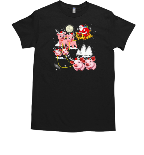 Pig Christmas Santa Christmas T-Shirt