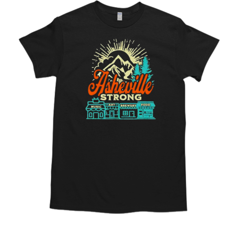 Retro Vintage Asheville Strong Hurricane Helene T-Shirt