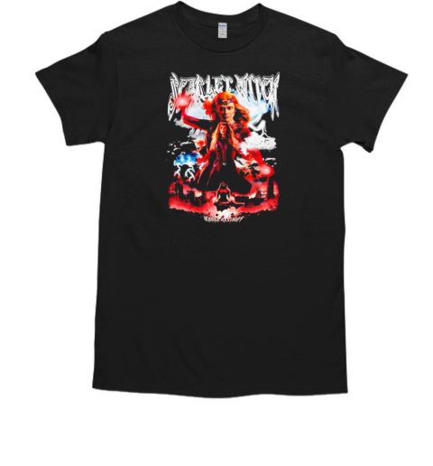 Scarlett Witch Marvel Merch Retro 90'S Fans Homage Wanda Maximoff T-Shirt