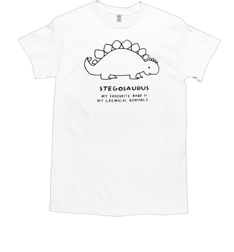 Stegosaurus My Favourite Band Is My Chemical Romance T-Shirt