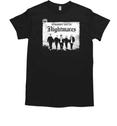 Straight Outta Nightmares Movie Killers Halloween Scary T-Shirt