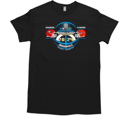 Unisex Blue 84 Black Florida Gators Vs Georgia Bulldogs 2024 Rivalry Matchup T-Shirt