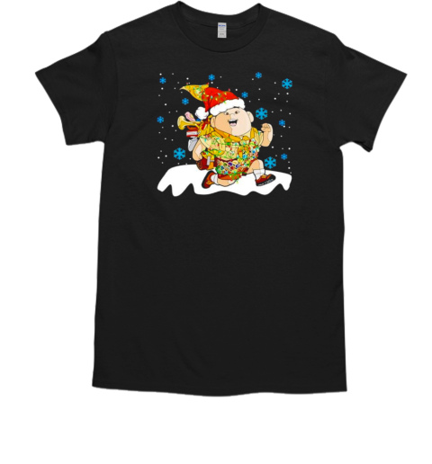 Up Movie Russell Christmas Light Up Russell Christmas Russell Cartoon T-Shirt