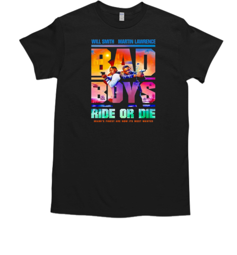 Will Smith And Martin Lawrence Bad Boys Ride Or Die Movie Fan T-Shirt