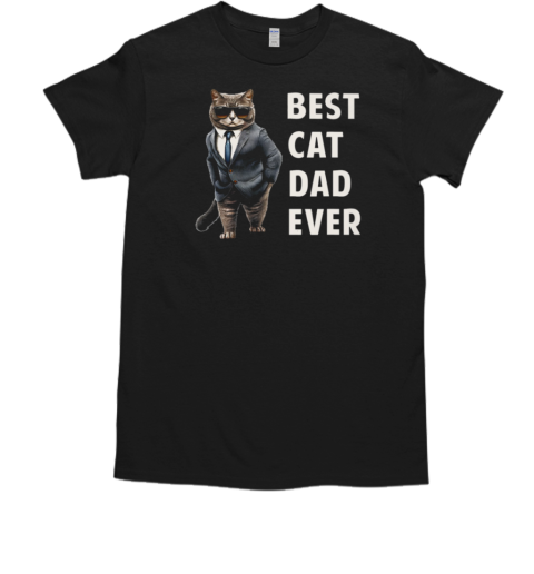 Best Cat Dad Ever Cool Father's Day Cat T-Shirt