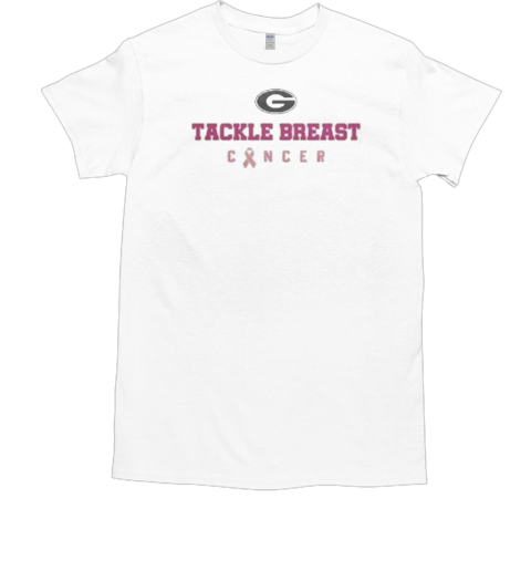 Bulldogs Tackle Breast Cancer Go Fight Win 2024 T-Shirt