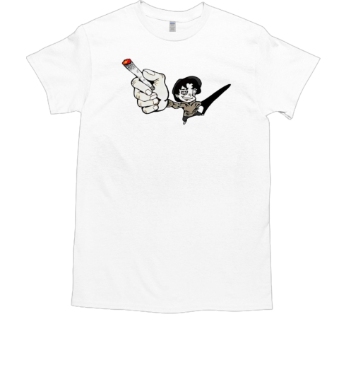 Rav Left Handed Cigarette Keep The Change Tour Cartoon T-Shirt