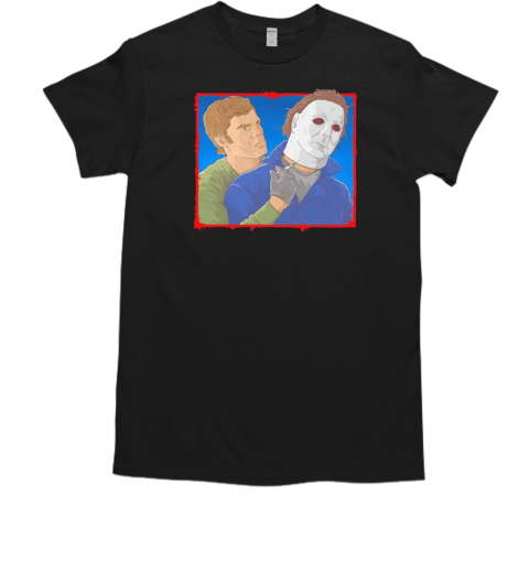 Dexter Morgan and Michael Myers killing the killer Halloween T-Shirt