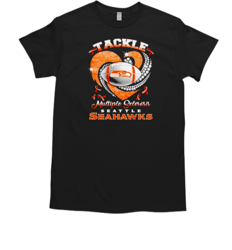 Seattle Seahawks tackle multiple sclerosis diamond heart T-Shirt