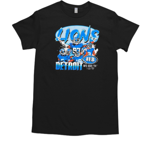 Detroit Lions We Run The North T-Shirt