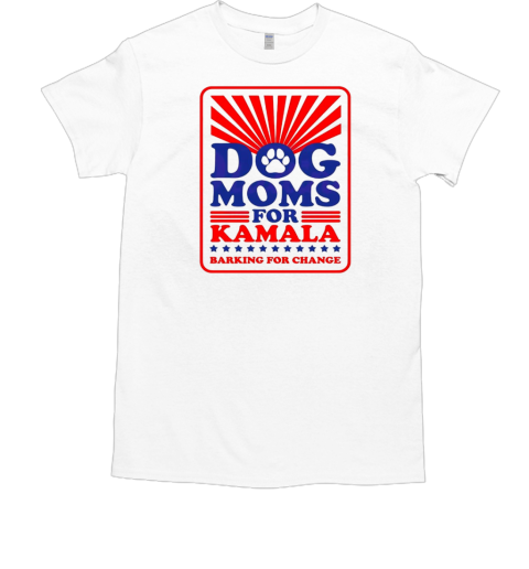 Dog moms for Kamala barking for change T- Classic Men's T-shirt