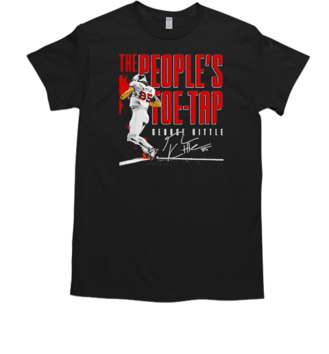 George Kittle San Francisco Toe Tap Football Signature T-Shirt