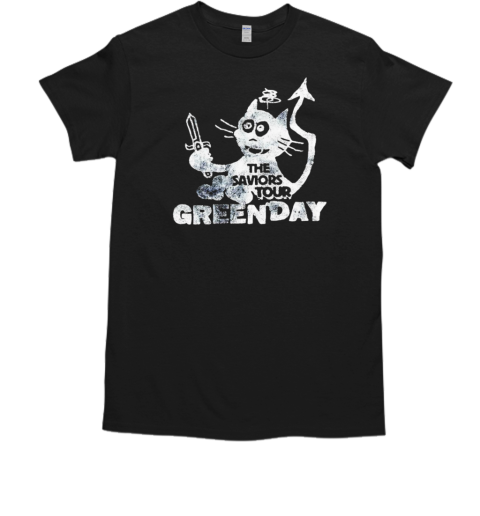 Green day cat and sword T-Shirt