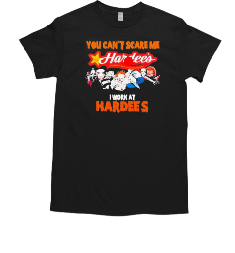 Horror Characters You Can't Scare Me I Work At Hardees Vintage T-Shirt