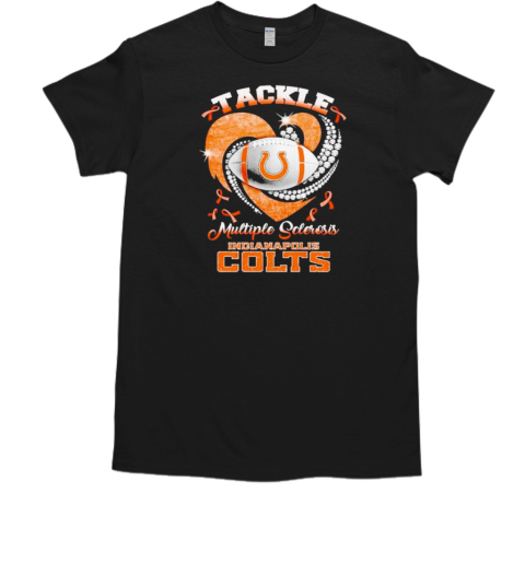 Indianapolis Colts tackle multiple sclerosis diamond heart T-Shirt