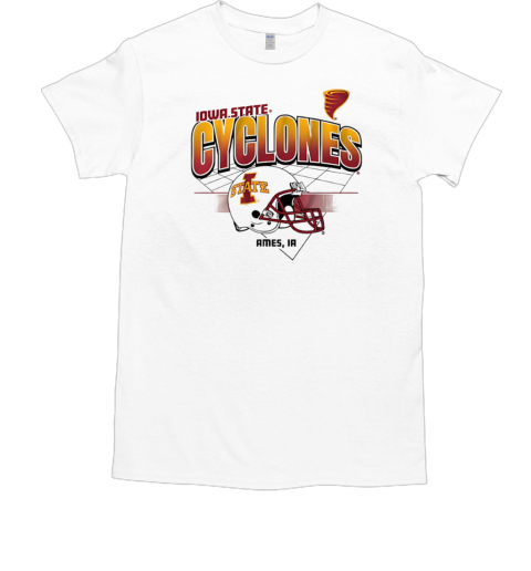 Iowa State Cyclones football helmet grid vintage T-Shirt