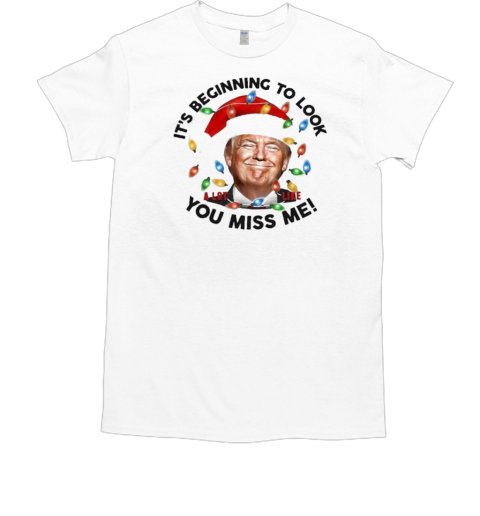 It's Beginning To Look A Lot Like You Miss Me Christmas 2024 T-Shirt