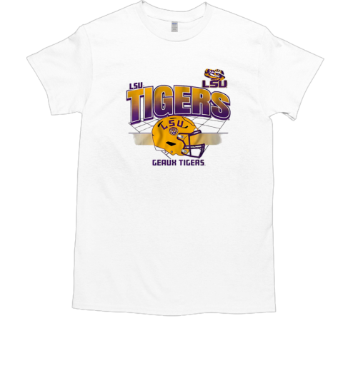 LSU Tigers football helmet grid vintage T-Shirt