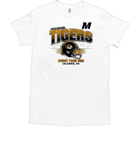 Missouri Tigers football helmet grid vintage T-Shirt