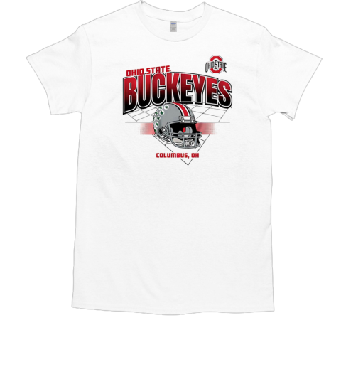 Ohio State Buckeyes football helmet grid vintage T-Shirt