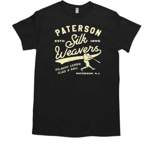 Paterson Silk Weavers New Jersey Vintage Defunct Baseball Teams Retro T-Shirt