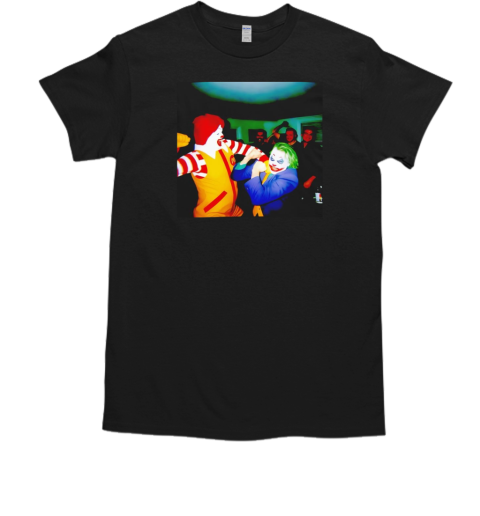 Clown Showdown Ronald vs Joker T-Shirt