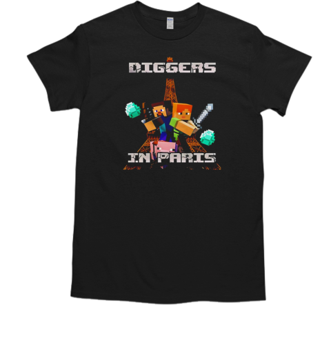 Diggers in Paris Minecraft meme T-Shirt