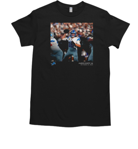 Jared Goff Detroit Lions NFL Flash Features Week 6 T-Shirt