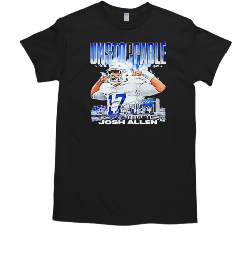 Josh Allen Buffalo Unstoppable Football Signature T-Shirt