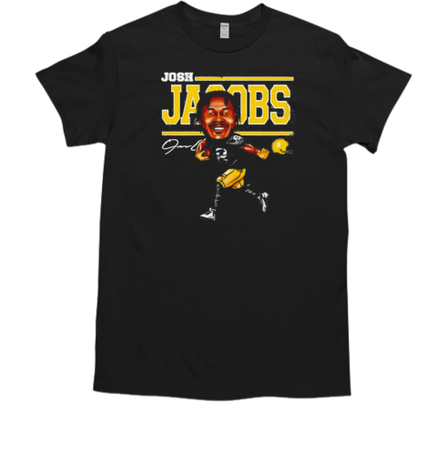 Josh Jacobs Green Bay Cartoon Football Signature T-Shirt